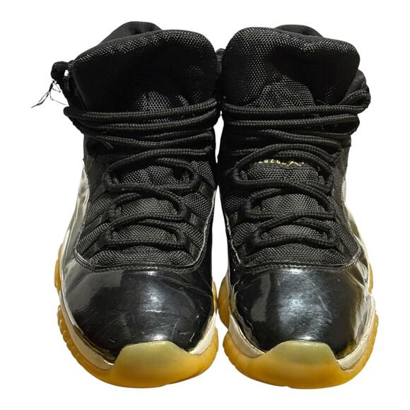 Air Jordan 11 Retro DMP Black Gold 378037-072 Men's Size 9 Concord Mid OG Patent - Picture 3 of 10